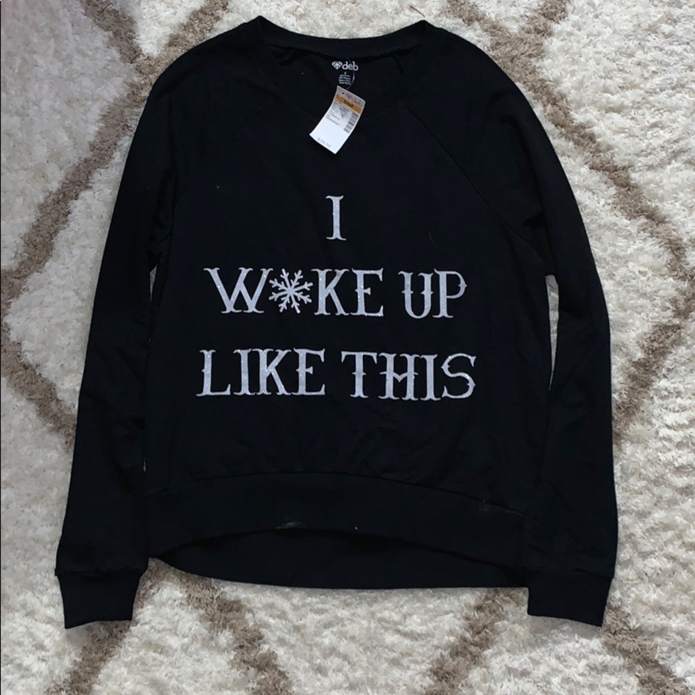 DEB Black long sleeve tee